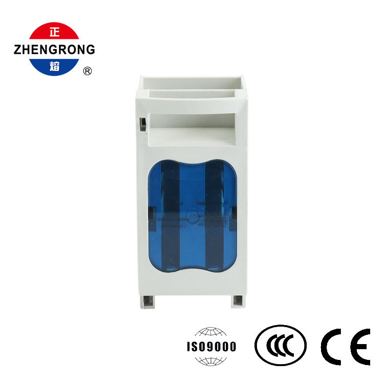 Portafusibile su guida DIN Base fusibile con sezionatore NH00 160A