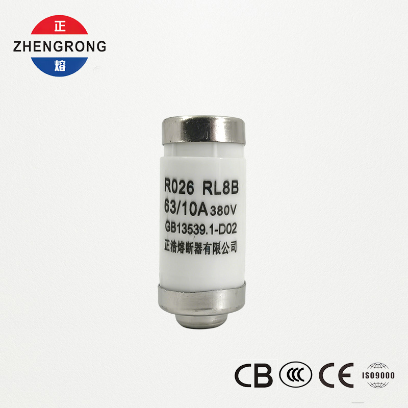 Fusibile ceramico a bassa tensione a vite R026 RL8B 380V 63/10A