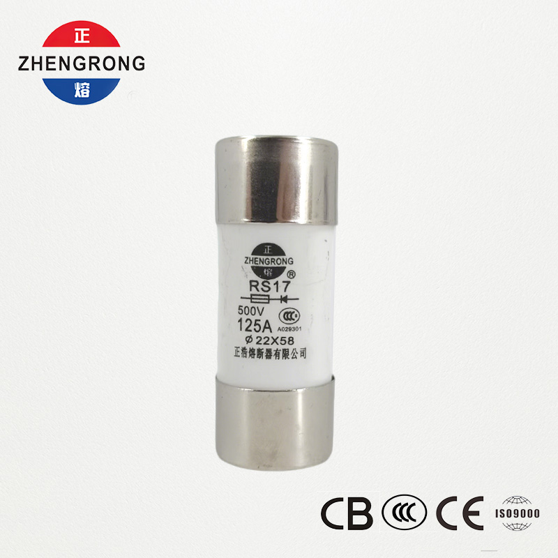 Fusibile cilindrico ad azione rapida RS17 125A 500V | 22*58 mm | Certificato CCC