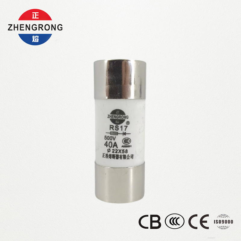 Fusibile cilindrico ad azione rapida RS17 40A 500V | 22*58 mm | Certificato CCC
